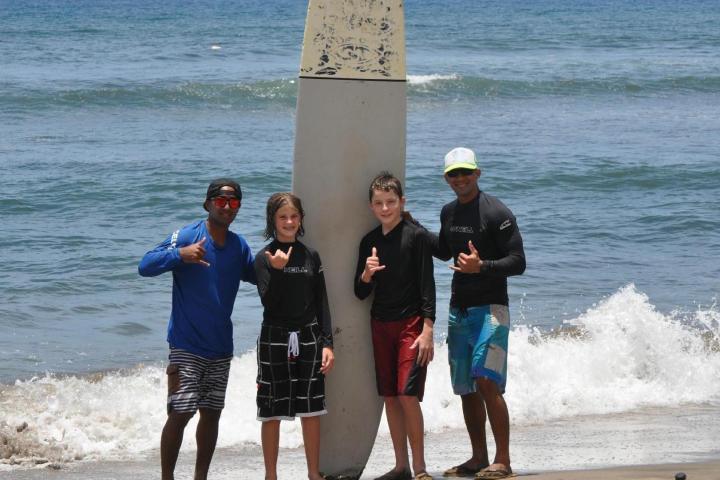 surfer on beach maui